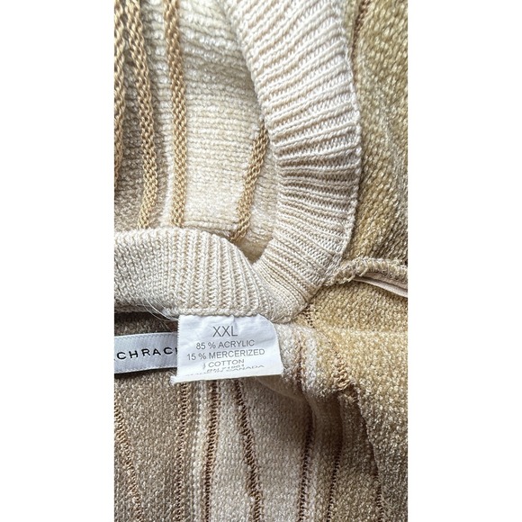 Vintage 90s XXL Bachrach Men's Sweater Geometric Textured Coogi Style - Picture 8 of 9